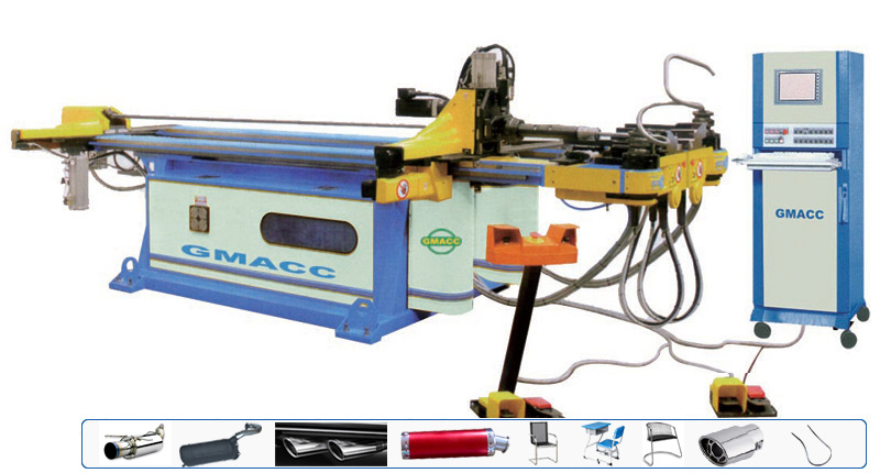 CNC automatic carbon steel pipe bending machine with booster